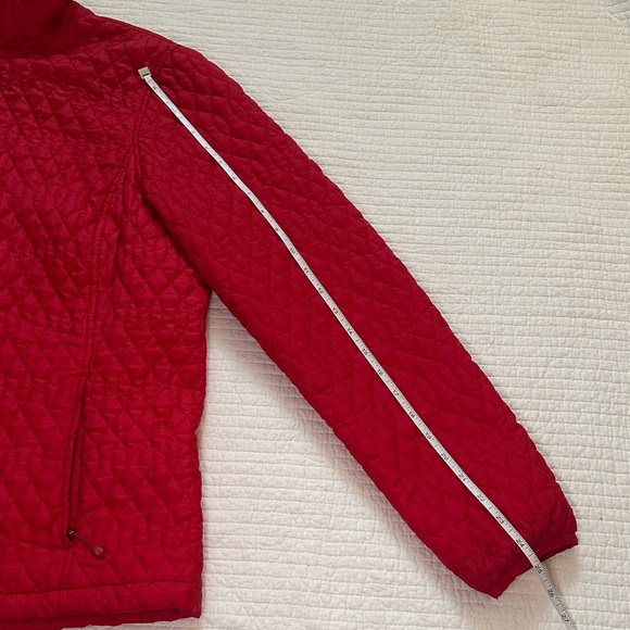 Lands' End Quilted Red Quilted Jacket - Picture 12 of 13